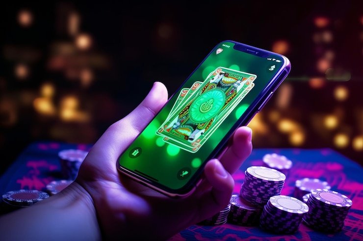 Pengguna id098 menikmati hiburan digital secara bertanggung jawab di perangkat mobile